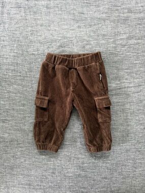Minymo brown corduroy cargo pants